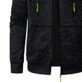 thumbnail image 7 of Men Lightweight Full Zip Down Coat Warm Fall Winter Puffy Jackets Outwear, Comfortable for Sports and Casual Activities,Black,L, 7 of 7