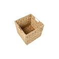 Foldable Hyacinth Storage Basket with Iron Wire Frame By Trademark