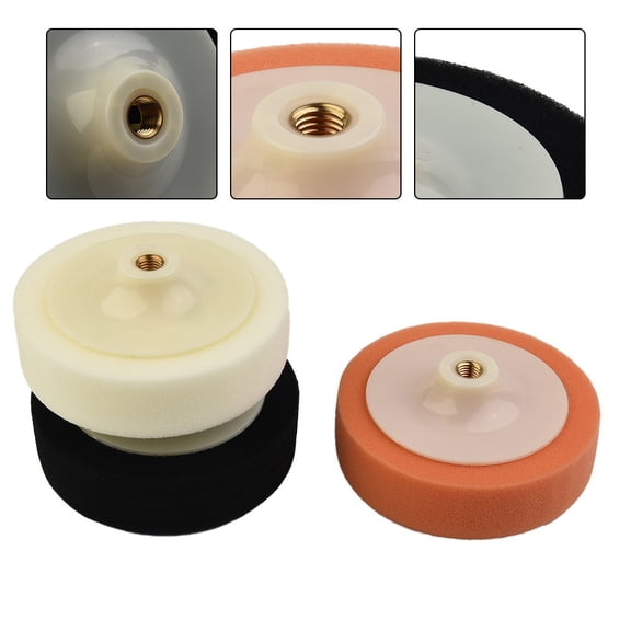 3pcs Sponge Polishing For Pads for Car Polisher Tool Set with Compound to Buff and Correct Paint Defects and Swirls