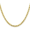 thumbnail image 2 of 14K Yellow Gold 4.5mm Diamond-Cut Rope Chain - 22", 2 of 8