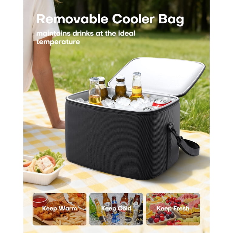 HOTOR Trunk Organizer with Cooler, 3-Compartment Storage photo 8