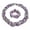 Purple, variant on Womens Large Natural Stones Cluster Multi Strand Collar Necklace & Stretch Bracelet Set