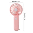 thumbnail image 3 of Usb Charging Handheld Fan, Portable Desktop Fan With Adjustable Wind Speed, for Outdoor and Office Use, Pink, 3 of 7