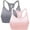 Pink/Gray/Black, variant on Women's 3-Pack Performance Seamless Sports Bra