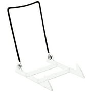 Gibson Holders 4PL Adjustable Black Wire and Clear Acrylic Display Easel, 3.875" W x 5.375" D x 6.25" H, Pack of 2