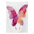 thumbnail image 2 of Watercolor Outdoor Tablecloth, Aquarelle Butterfly Figure in Vibrant Colors Spiritual Wings Artwork, Decorative Washable Fabric Picnic Table Cloth, 58 X 84 Inches,Fuchsia Pink Salmon, by Ambesonne, 2 of 2