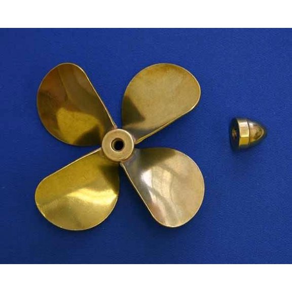 BRASS PROP 4 BLADE LH 3-3/8'' DIAMETER