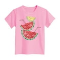 thumbnail image 4 of Gubotare Shirts for Teens Girls Toddler Shirts Boys & Girls Cute Love Heart Graphic T Shirt Short Sleeve Tee Tops (Pink,Size 7-8 Years), 4 of 4