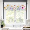 thumbnail image 2 of Rod Pocket Polyester kitchen Curtain Valances for Windows With Floral Design For Indoor Living Room Bedroom Kitchen Decoration 54x18 inch, 2 of 5