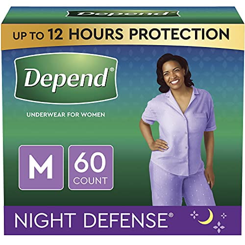 Depend® Night Defense® Absorbent Underwear, Medium