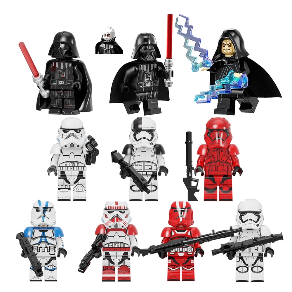 DESO 8PCS/SET SPACE WARS LEGO FIGURES COLLECTION SITH JEDI KNIGHT CLONE WARS  SOLDIERS TROOPERS DARTH VADER C-3PO DARTH MAUL BRICKS BLOCKS FIGURES  MINIFIGURES TOYS COME WITH CARD COMPATIBLE WITH LEGO - GTIN/EAN/UPC