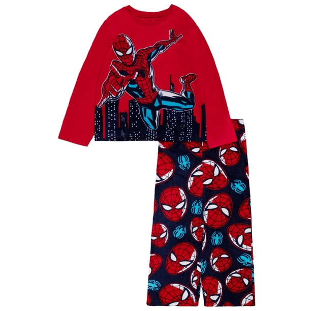 Set de pijama Marvel para niños de 2 piezas, holgados, superhéroes de 8 años