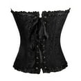 thumbnail image 4 of Women Corsets Bustiers Boned Embroidered Top Plus Size, 4 of 6