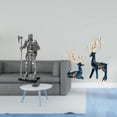 thumbnail image 2 of Figura Decorativa De Reno, Adorno De Mesa Para Entrada, Chimenea, Dormitorio, Sala De Estar, Oficina, Decoración Del Hogar, Regalo De Inauguración De La Casa., 2 of 8