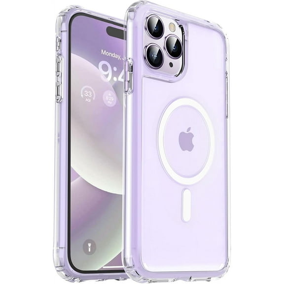 Strong  for iPhone 15 Pro Max Case Clear, [Non-Yellowing][Compatible with Magsafe][ Drop Protection] Slim Shockproof Protective Phone Case for iPhone 15 ProMax Case 6.7",Clear