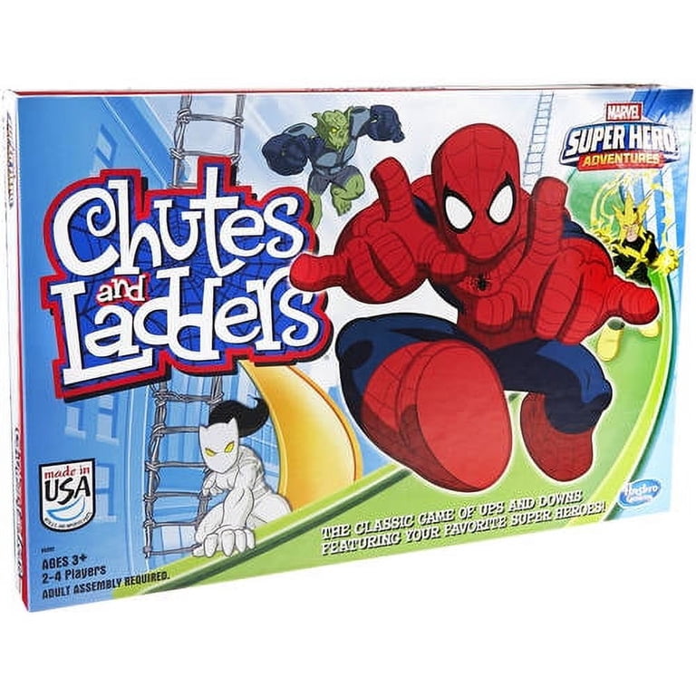 Hasbro Gaming Marvel Spider-Man Web Warriors Chutes & Ladders Game