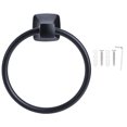 thumbnail image 4 of Colgador de Toallas BuyweekMX aluminio mate negro Toallero anillo de toalla, 4 of 5