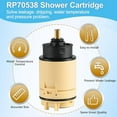 thumbnail image 7 of RP70538 Single Function Pressure Balance Cartridge, Shower Cartridge Replacement, Compatible with Peerless and Delta Single Handle Tub/Showers Faucet (Not Included Check Valve)$$Tools&Hardware Other, 7 of 7