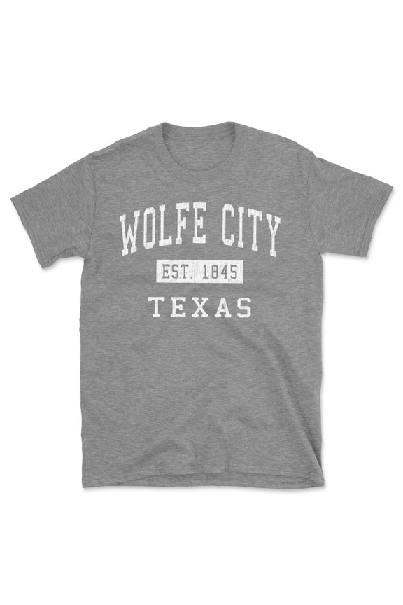 Wolfe City Texas Classic Established Men's Cotton T-Shirt