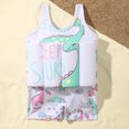 thumbnail image 5 of Summer Savings Clearance! Edvintorg 6M-4Y Toddler Buoyancy Swimsuit Girls One-Piece Bathing Suit Cute Cartoons Printed Sleeveless Swimsuits With Zipper Summer Children Swimwear Boys, 5 of 7
