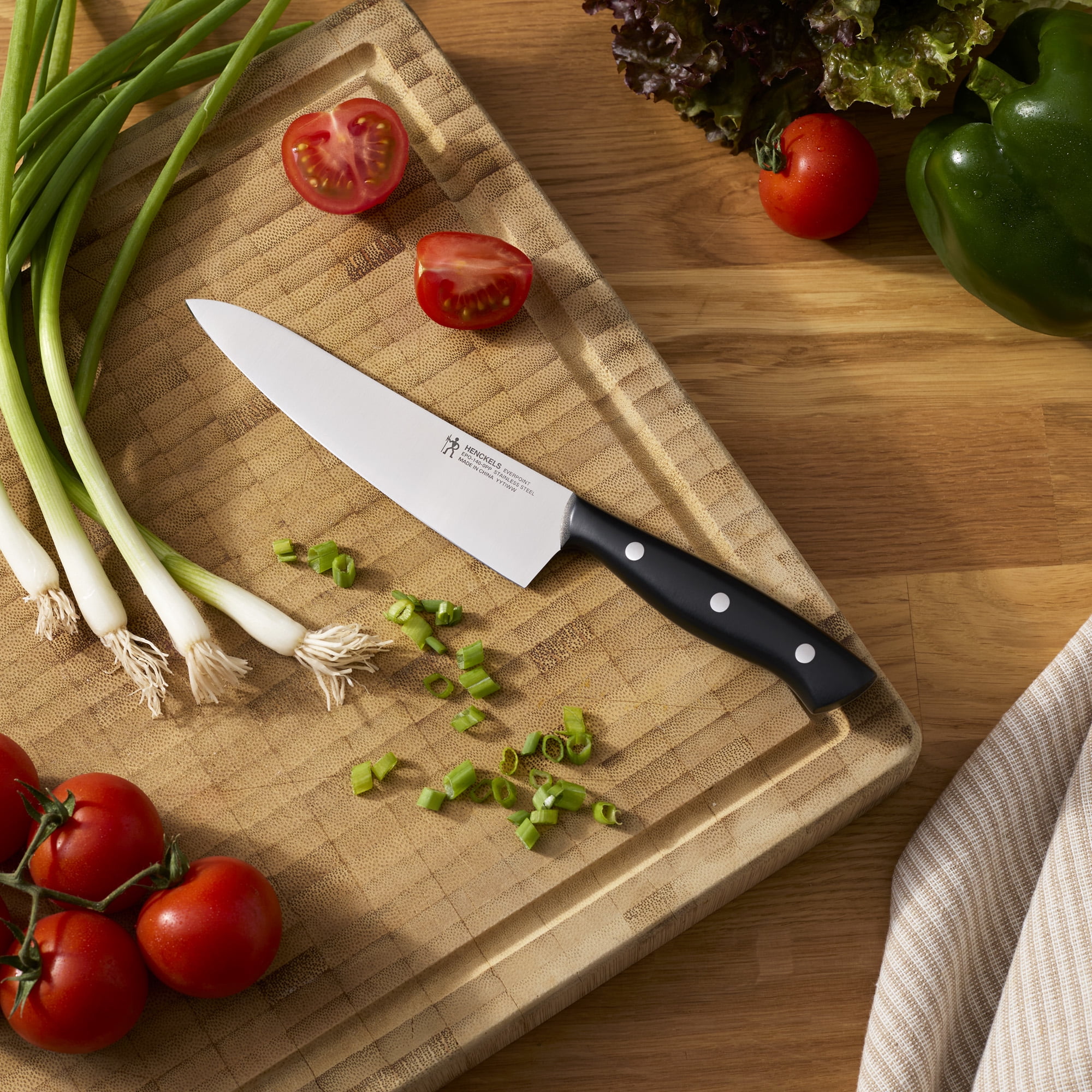 Henckels Everpoint 5.5-in Triple Rivet Stainless Steel Prep Knife
