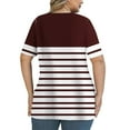 thumbnail image 4 of Women Tops under $5! Cagogo Women Plus Size Tshirts Shirts Summer Trendy V Neck Fashion Tunics Criss Cross Dressy Loose Short Sleeve Cute Basic Blouses Clothing, 4 of 6
