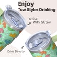 thumbnail image 4 of 20oz elephant Tumbler with Handle Cup Holder Friendly elephant Lover Cup Top Choice Valentine's Day Halloween Gift for elephant Lovers Women Men, 4 of 6