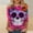 A05Multicolor, variant on Xdegoge Womens 3/4 Sleeve Tops Casual Crewneck Day Of The Dead Sugar Skull Print Loose Fit Tees for Halloween Festival Holiday Everyday Wear