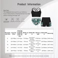 thumbnail image 5 of YUUMIN Girls 3 Pcs Tankini Sets Crisscross Swim Crop Top Bikini Brief with Ruffles Shorts Swimsuits Black 6, 5 of 5