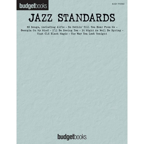 BudgetBooks Jazz Standards: Easy Piano, (Paperback)