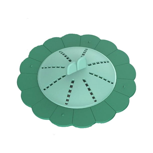 Bearachild Cubierta de drenaje de suelo de silicona, desodorante desmontable, bonito colador de baño colorido para el hogar, accesorios de filtro Juegos de accesorios de baño Verde