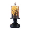 thumbnail image 6 of CASAFUN Halloween Ghost Candles Lighted Lamp, Battery Operated Spinning Water Glittering Tornado Flameless Candles Table Centerpiece for Halloween Celebration Party, 6 of 6