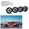 thumbnail image 4 of Wweixi 4pcs 27mm Drift Tire Metal Wheel Rim Compatible With 1/28 Wltoys K969 RC Replacement Accessories RC Car Upgrades silver 1Set, 4 of 6