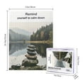 thumbnail image 4 of 500 pcs Remind Yourself to Calm Down Slogan Lakeside stones 500 Piece Wooden Puzzles,Challenging Brain Exercise,Unique Artwork for Adults,Classic Slogan Lakeside stones Wood Puzzle,for puzzle Lover, 4 of 6