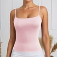 thumbnail image 2 of Women's Basic Tank Tops Sleeveless Casual Camisole Pure Color Strappy Layering Piece For Everyday Wear Outfit, 2 of 6