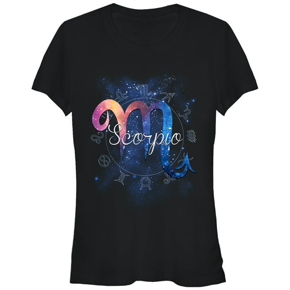 Junior's Lost Gods Scorpio Graphic Tee Black Medium