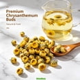 thumbnail image 2 of RitualBoxy Dried Chrysanthemum Tea 100g – Whole Flower Herbal Tea– Premium Chinese Tai Ju Chrysanthemum – Non-GMO, Caffeine-Free, Loose Flower for Hot or Iced Brewing, 2 of 7