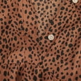 thumbnail image 5 of Herrnalise Women’s Dresses Summer 2024 Casual Loose Buttons Leopard Print Lantern Sleeve Printing Long Sleeve V-Neck Dress S-XL, 5 of 8