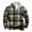 Brown, variant on AWZXDE Men's Long Sleeve Plaid Half Zip Sweatshirt with Pockets, Warm Casual Pullover Brown,S