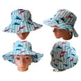thumbnail image 5 of Loonyx 4-Pack Toddler Animal Bucket Sun Hats with Chin Strap for Kids Ages 2-5, Assorted Colors, 5 of 7