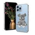 thumbnail image 2 of SOATUTO Cool Bear Shockproof Clear Phone Case Cover 3D Bear Luxury For iPhone 12 Pro Max - Silver, 2 of 7