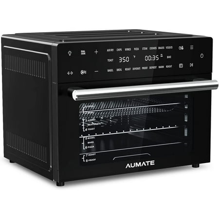 

AUMATE Kitchencore Air Fryer Oven 32 Quart Convection Toaster Oven 9 Slice Digital Countertop Oven 19-in-1 Air Fryer Toaster Oven Combo with Rotisserie Dehydrate Reheat 7 Accessories