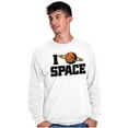 thumbnail image 5 of Saturn Love I Heart Outer Space Long Sleeve TShirt Men Women Brisco Brands M, 5 of 6