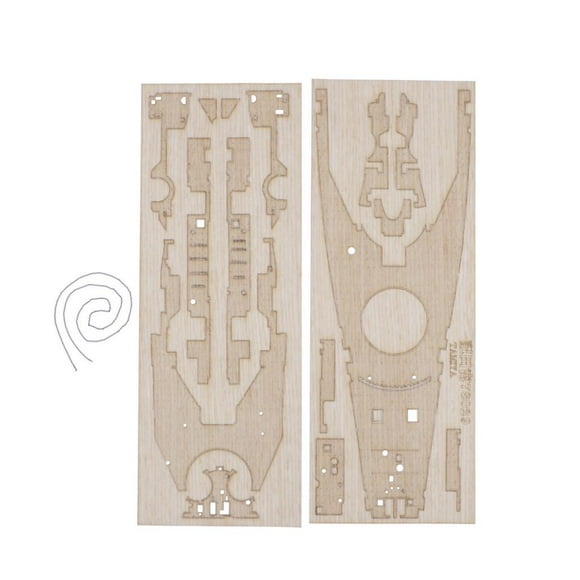 1 / 350 Wooden USS Model Warship Deck DIY Accs Part