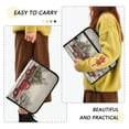 thumbnail image 4 of Accordion File Organizer with Zip Closure 13 Pockets Expanding File Folder Letter A4 Paper Document Organizer for Home Office Vintage Red Truck, 4 of 7