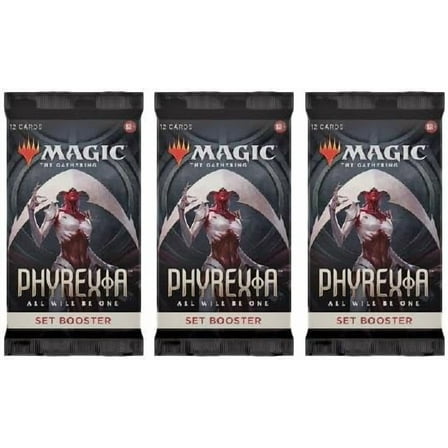 3 Packs Magic: the Gathering Set Booster Pack Lot MTG Phyrexia all will be one