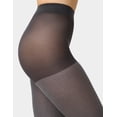 thumbnail image 2 of No nonsense Women's Super Opaque Control Top Tights, Graphite Heather, Small, 2 of 5
