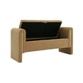 thumbnail image 6 of Bedroom Benches Modern Teddy Bed End Bench with Arms and Storage,Upholstered Large Foot Rest Stool, Comfy Window Vanity Bench for Living Room,Bedroom,Dorm,Coffee Table,Teddy Coffee,Wooden Bedroom Ben, 6 of 9