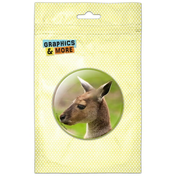 Kangaroo Pinback Button Pin Badge