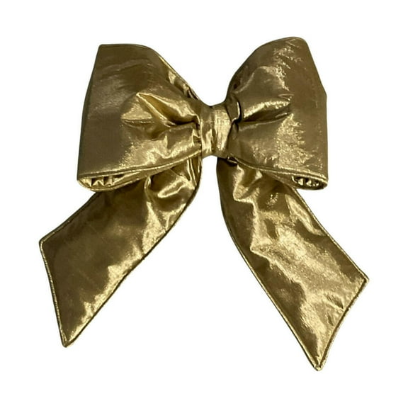 Vickerman QTX24046 12 x 15 in. Metallic Christmas Bow, Gold
